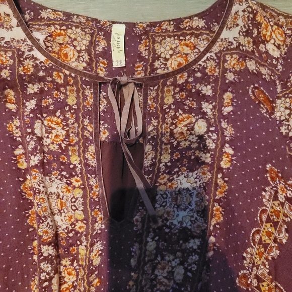 Free People Boho Flowy Floral Dress Size Small - Picture 6 of 10